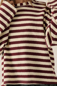 Raise the Bar Striped Knit Wide-Sleeve Sweater - ShopPromesa