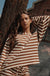 Raise the Bar Striped Knit Wide-Sleeve Sweater - ShopPromesa