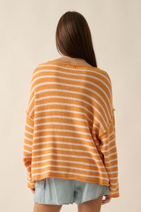 Stripe Hype Oversized Striped Sweater - ShopPromesa