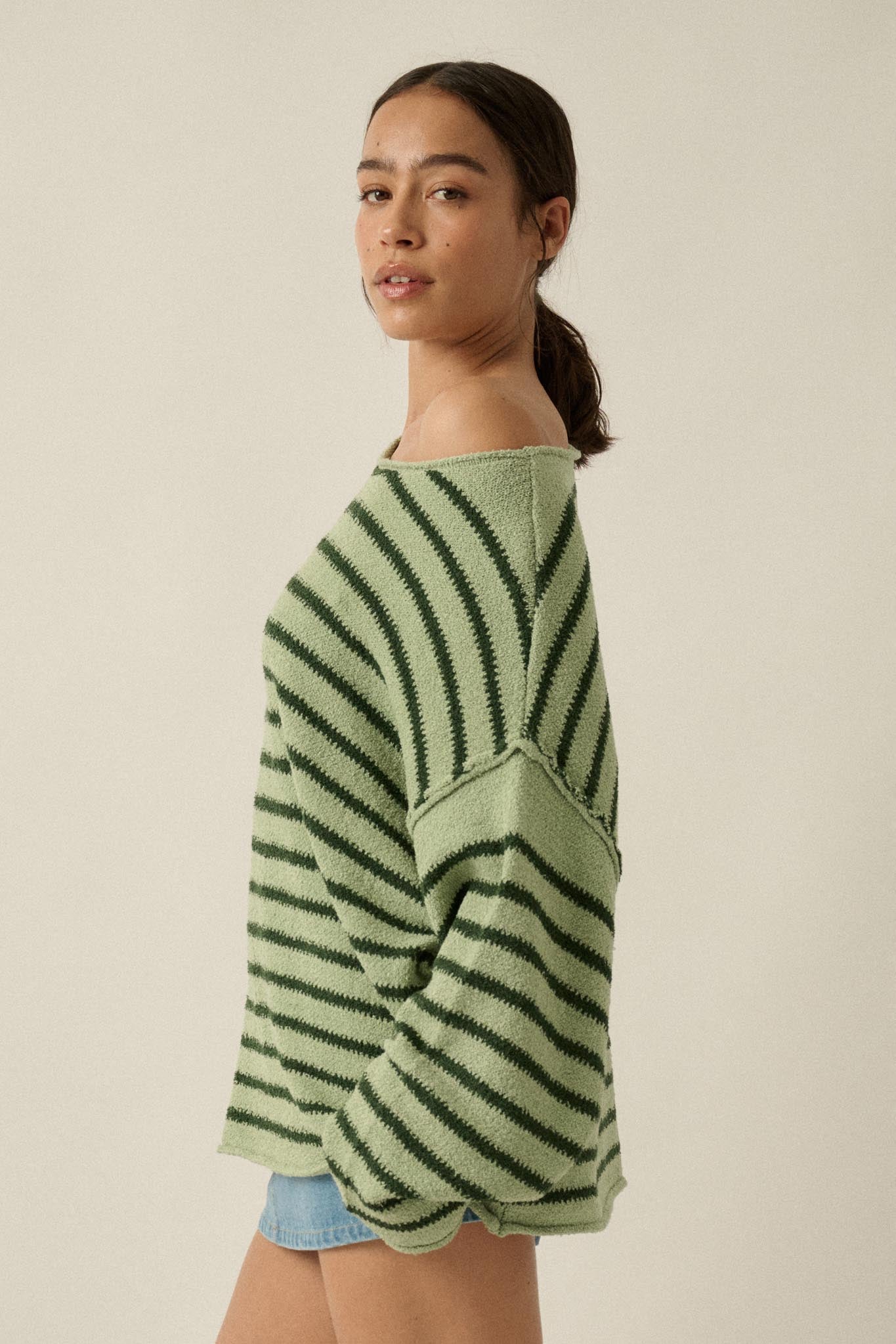Stripe Hype Oversized Striped Sweater