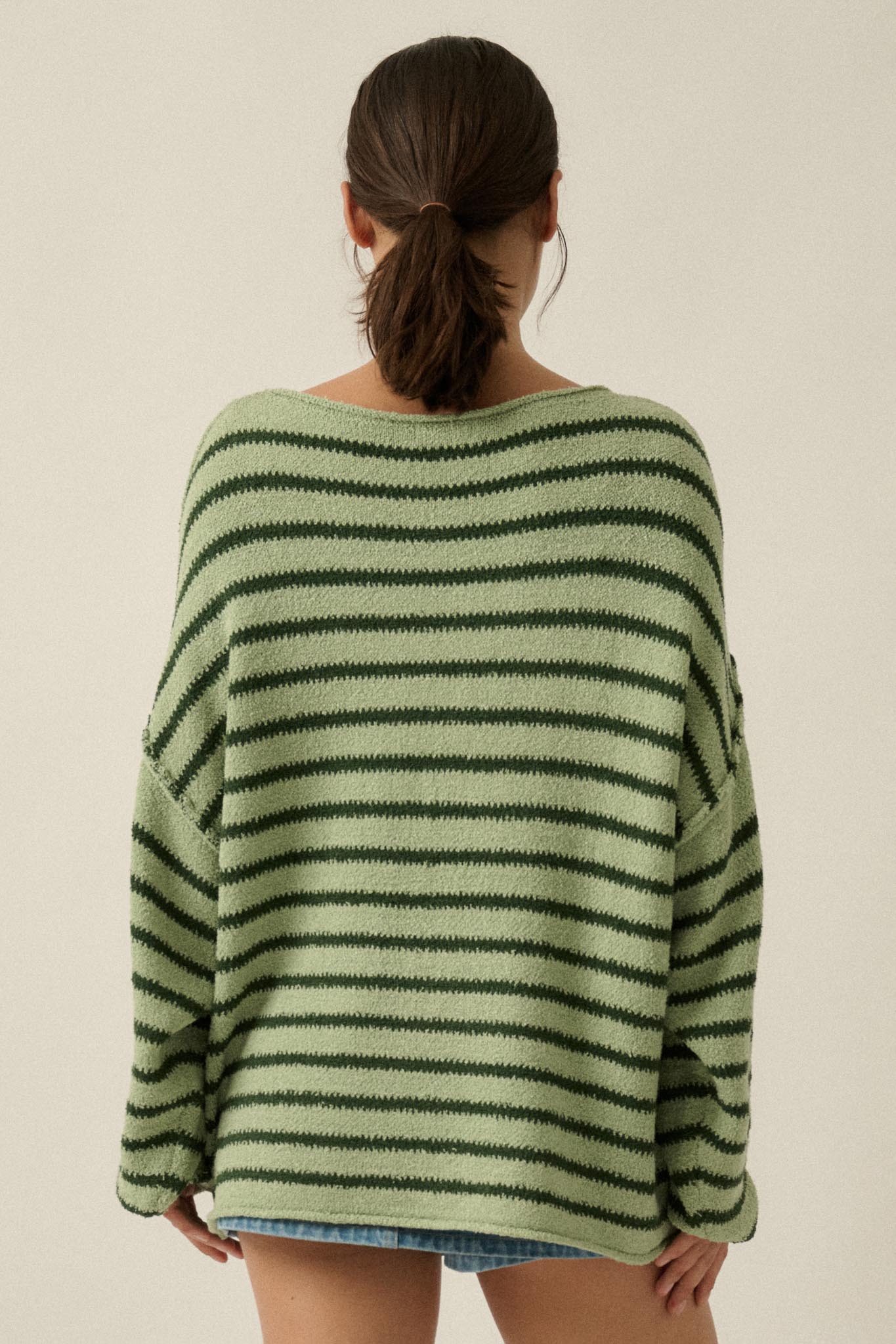 Stripe Hype Oversized Striped Sweater