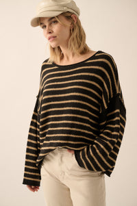 Stripe Hype Oversized Striped Sweater - ShopPromesa