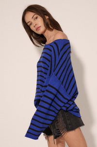 Stripe Hype Oversized Striped Sweater - ShopPromesa