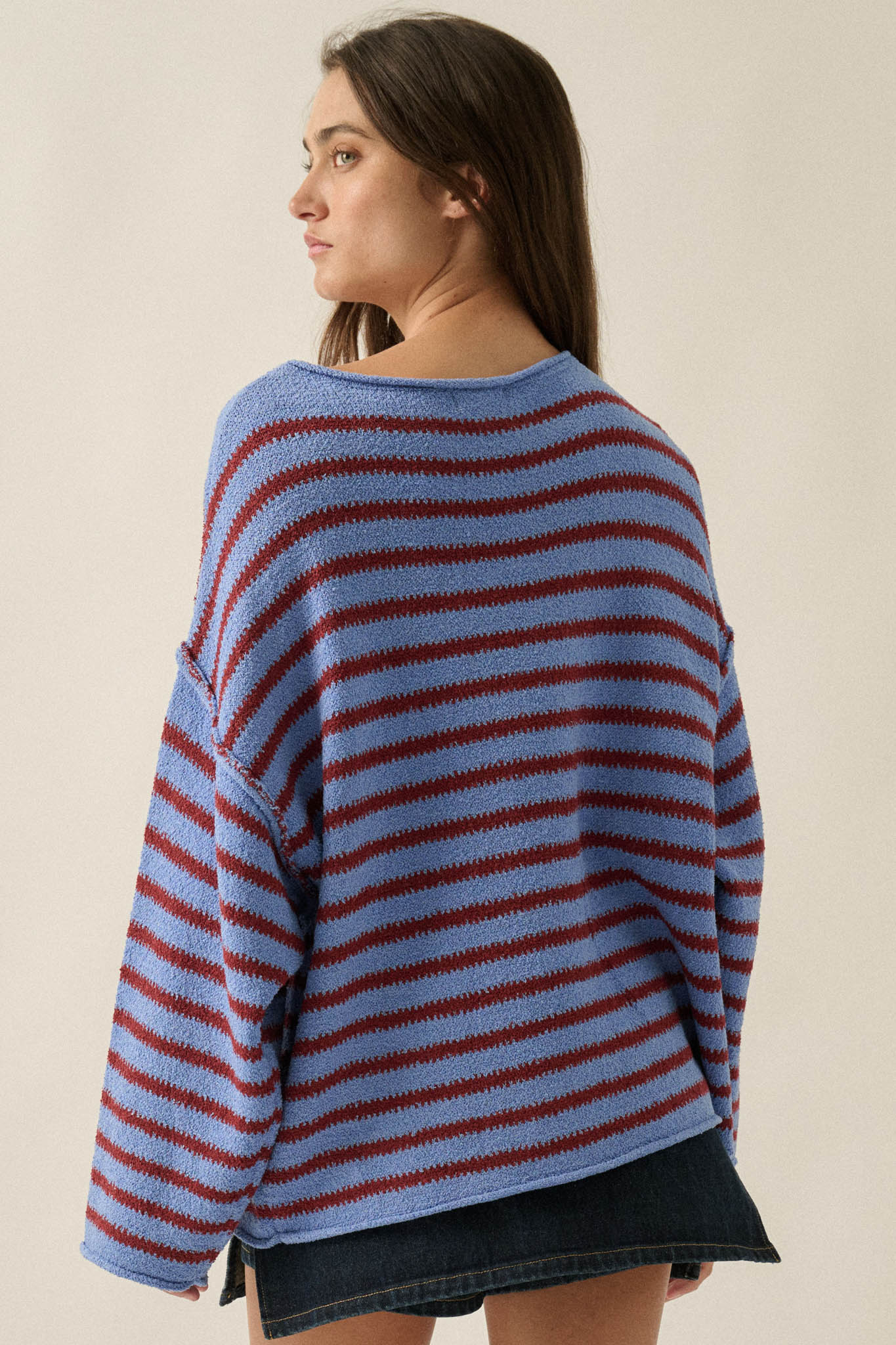 Stripe Hype Oversized Striped Sweater
