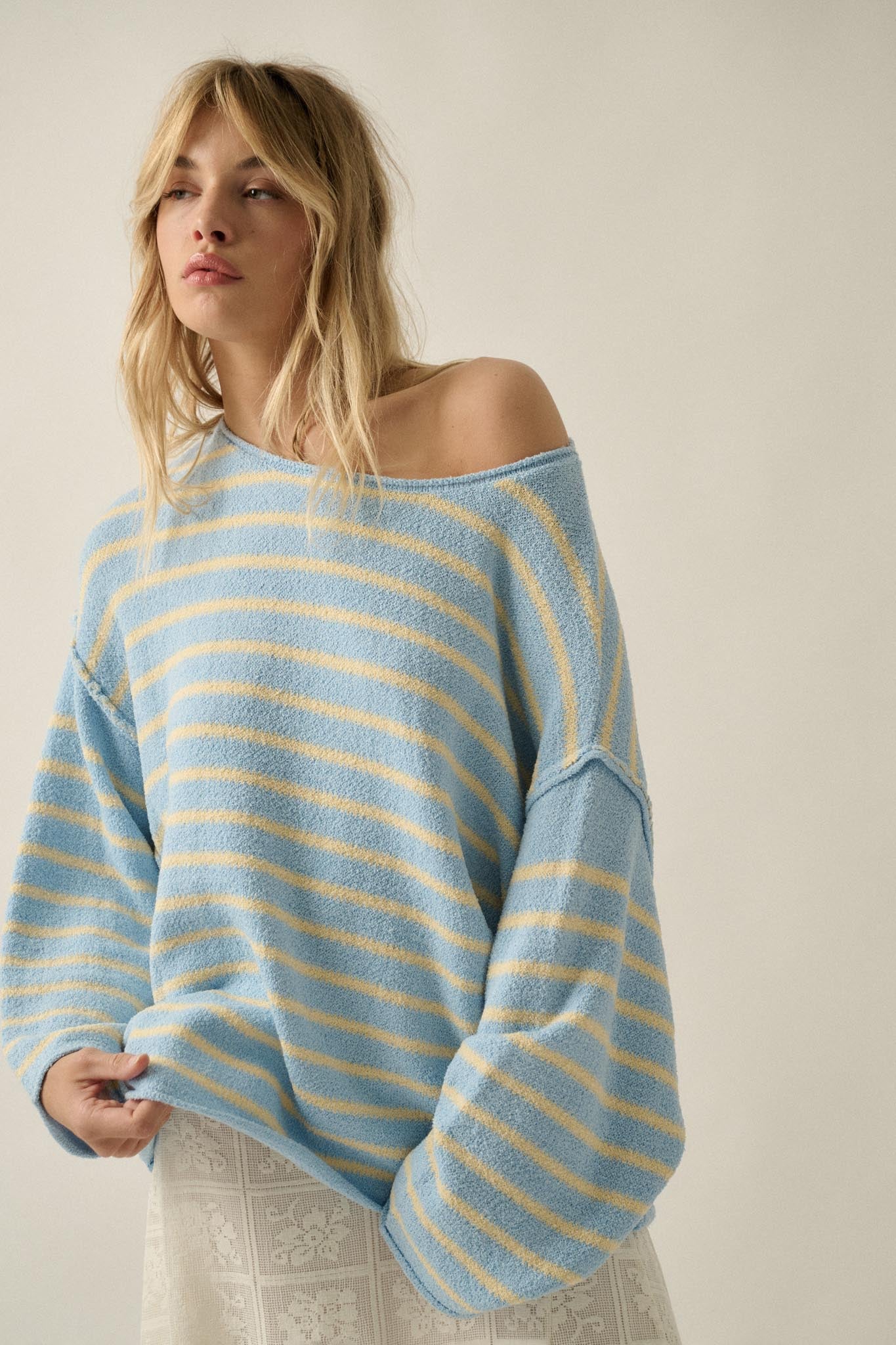 Stripe Hype Oversized Striped Sweater