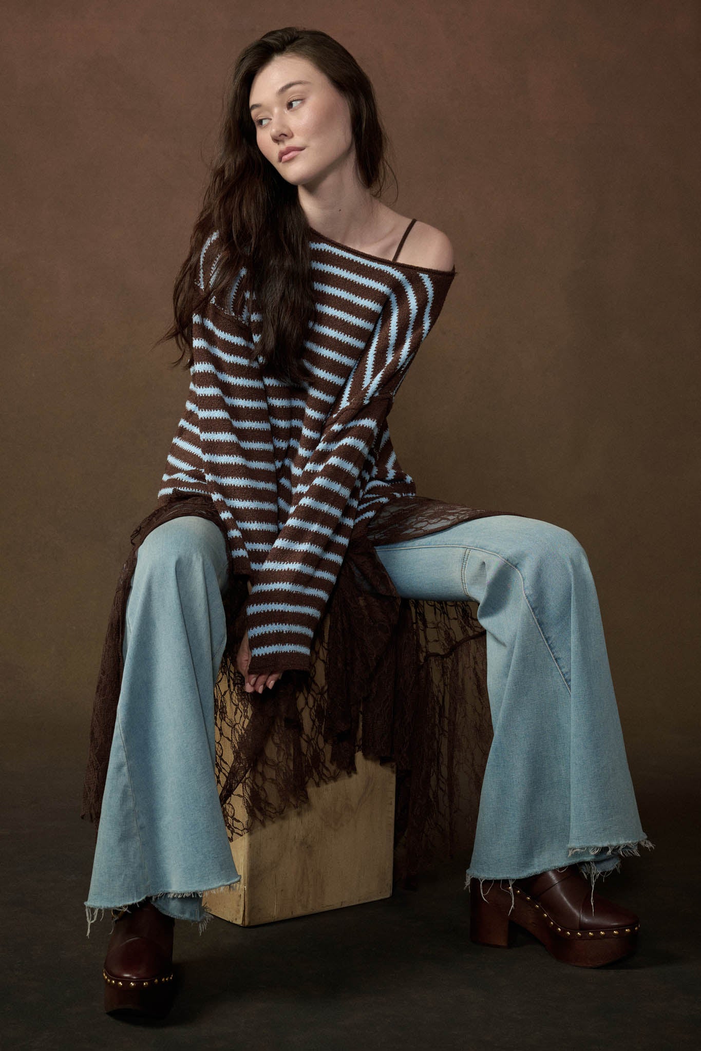 Stripe Hype Oversized Striped Sweater