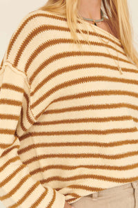 Stripe Hype Oversized Striped Sweater - ShopPromesa