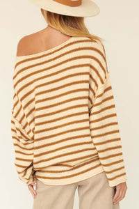 Stripe Hype Oversized Striped Sweater - ShopPromesa