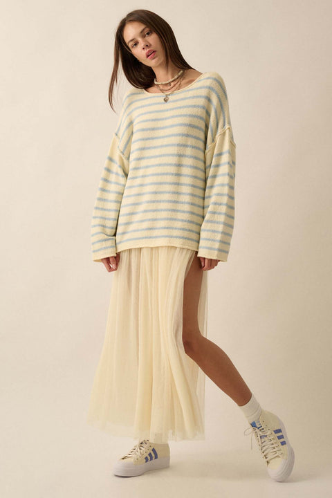 Stripe Hype Oversized Striped Sweater