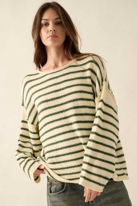 Stripe Hype Oversized Striped Sweater