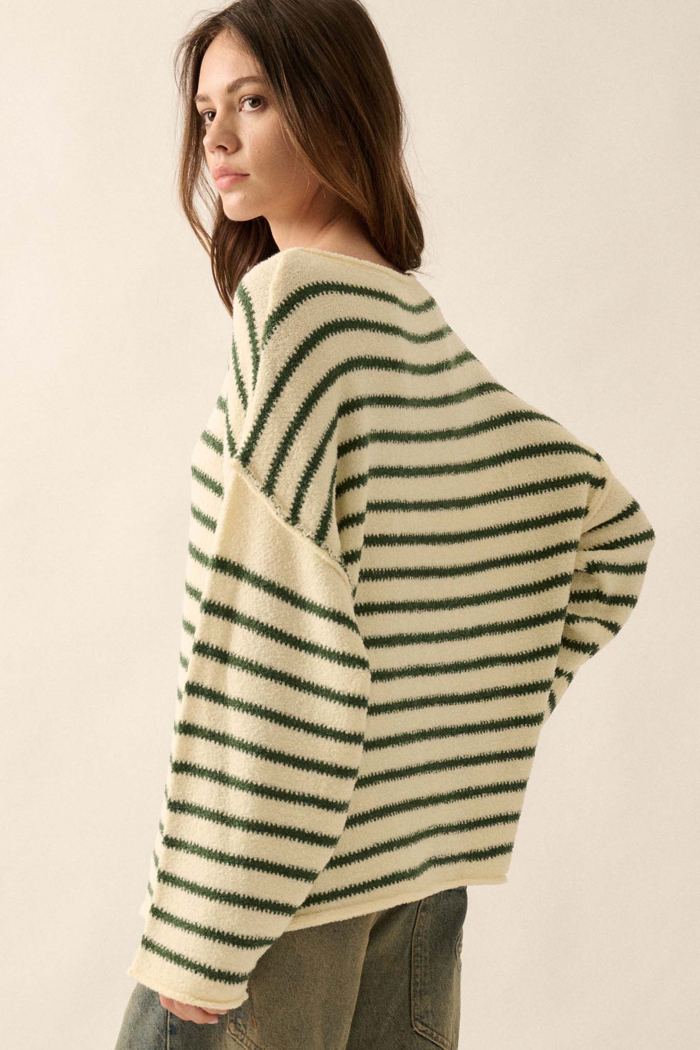 Stripe Hype Oversized Striped Sweater