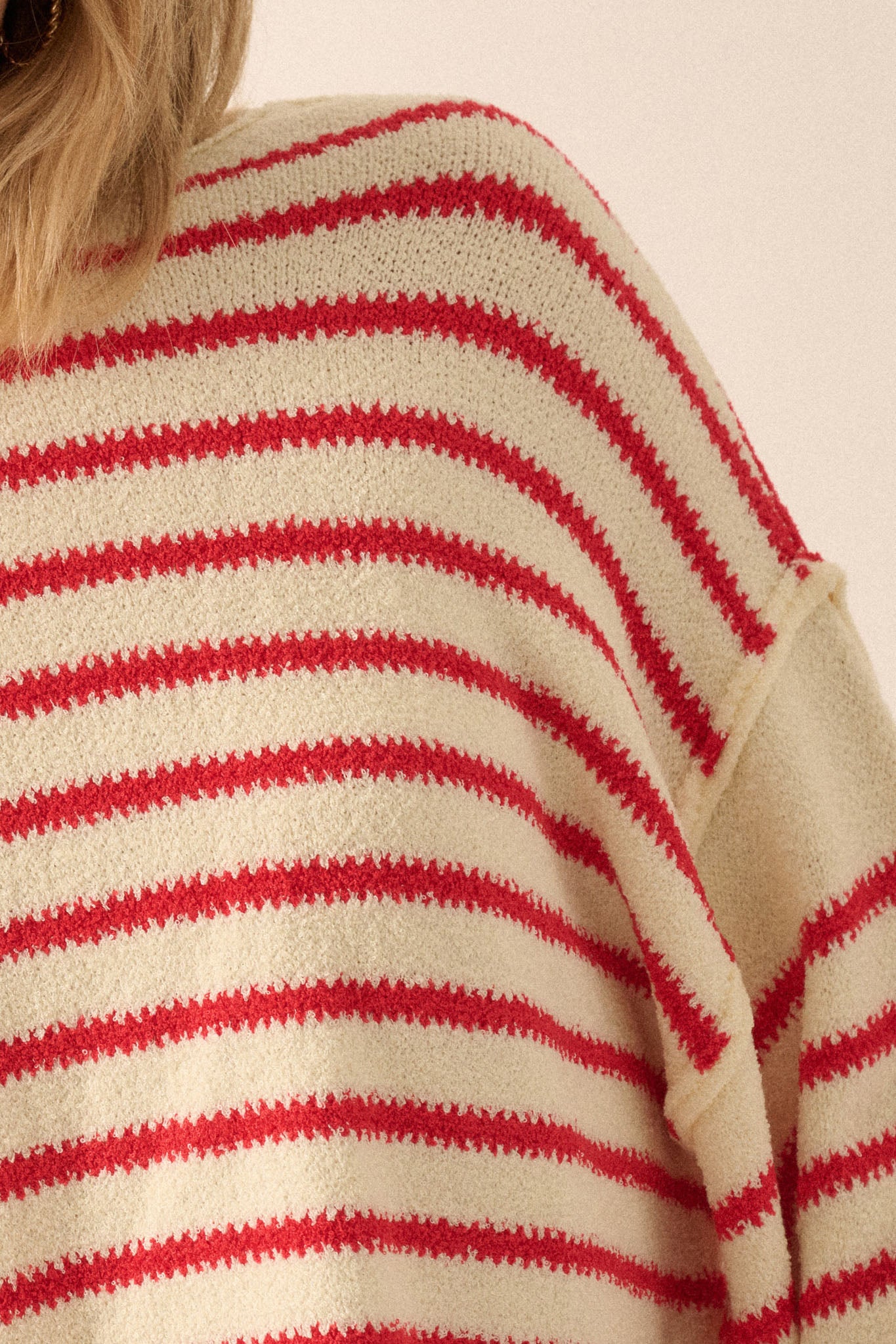 Stripe Hype Oversized Striped Sweater - ShopPromesa