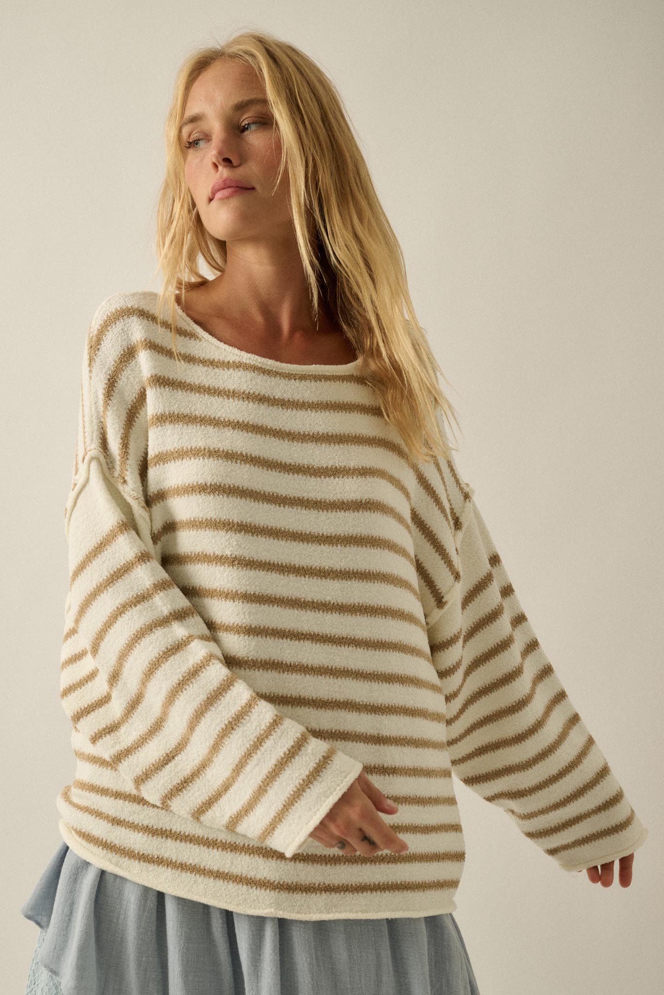 Stripe Hype Oversized Striped Sweater