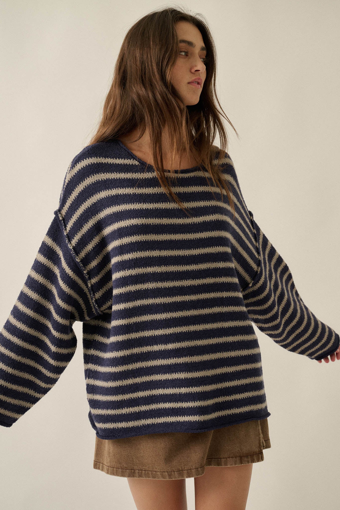 Stripe Hype Oversized Striped Sweater