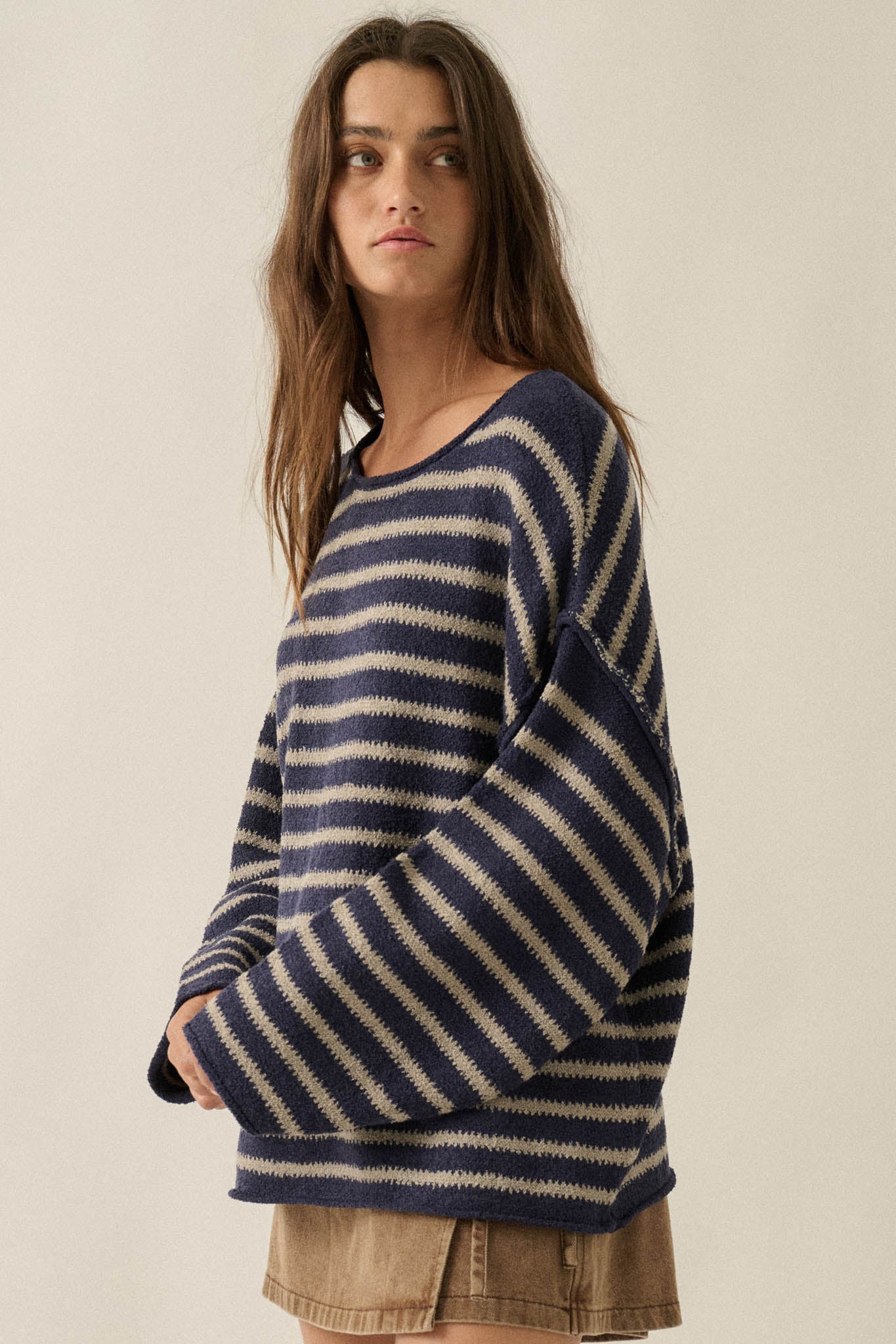 Stripe Hype Oversized Striped Sweater
