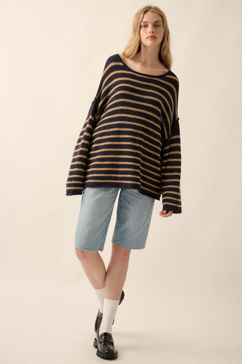 Stripe Hype Oversized Striped Sweater