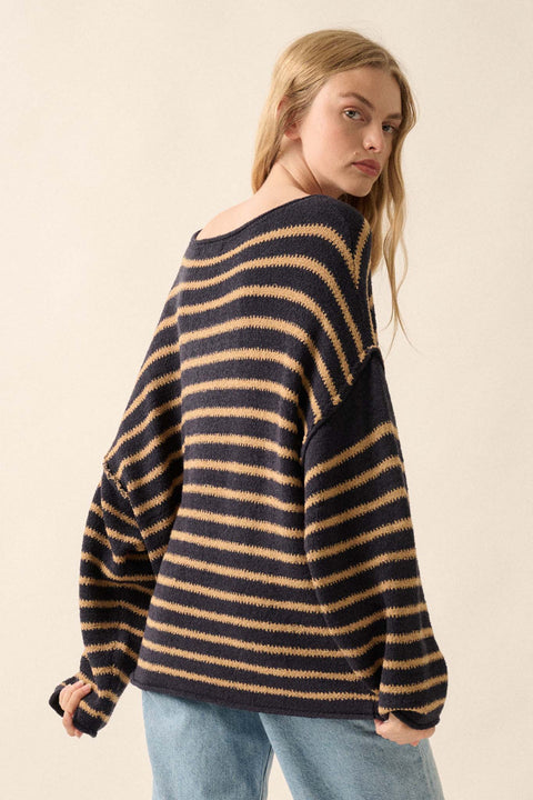 Stripe Hype Oversized Striped Sweater