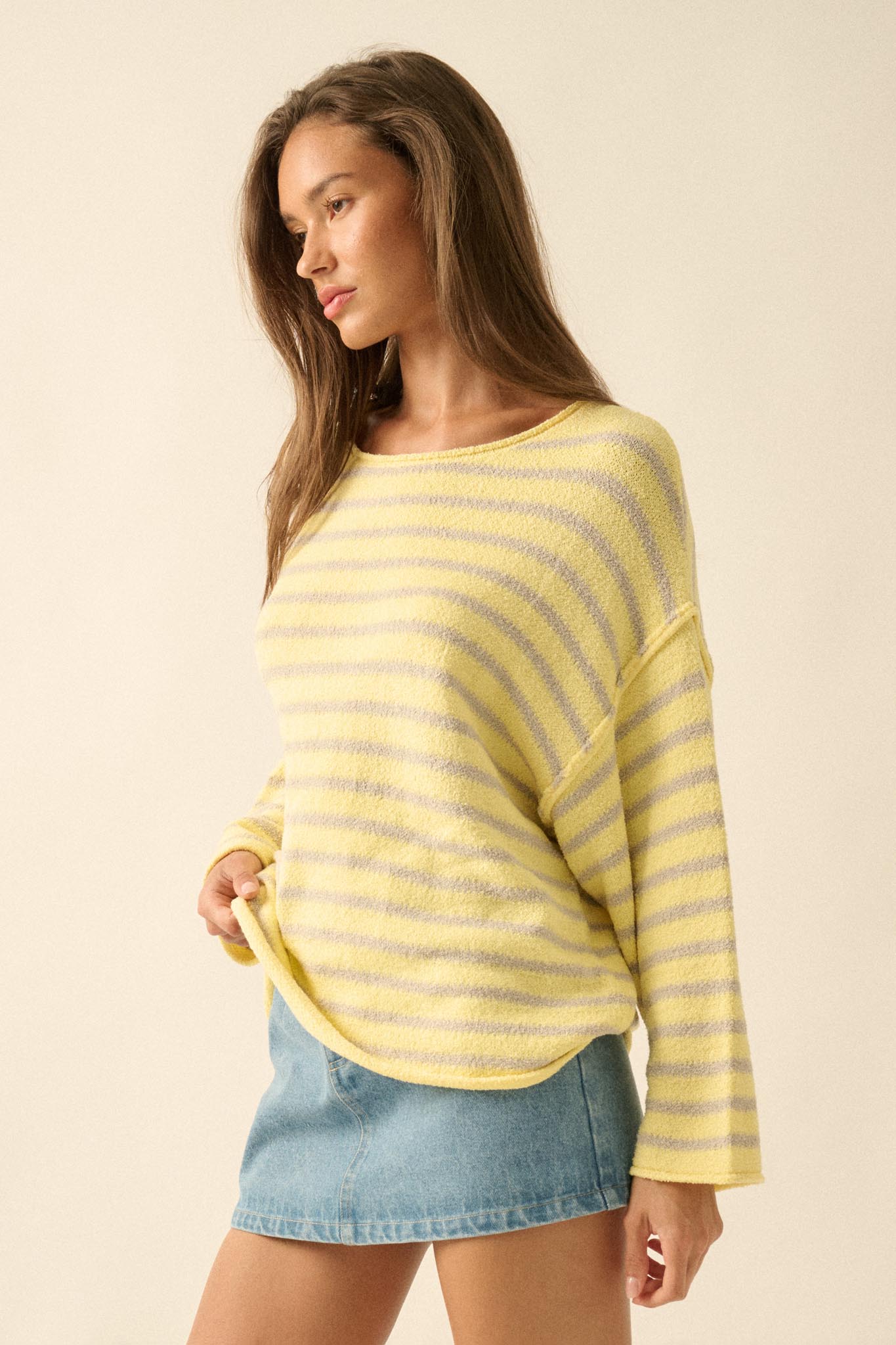 Stripe Hype Oversized Striped Sweater