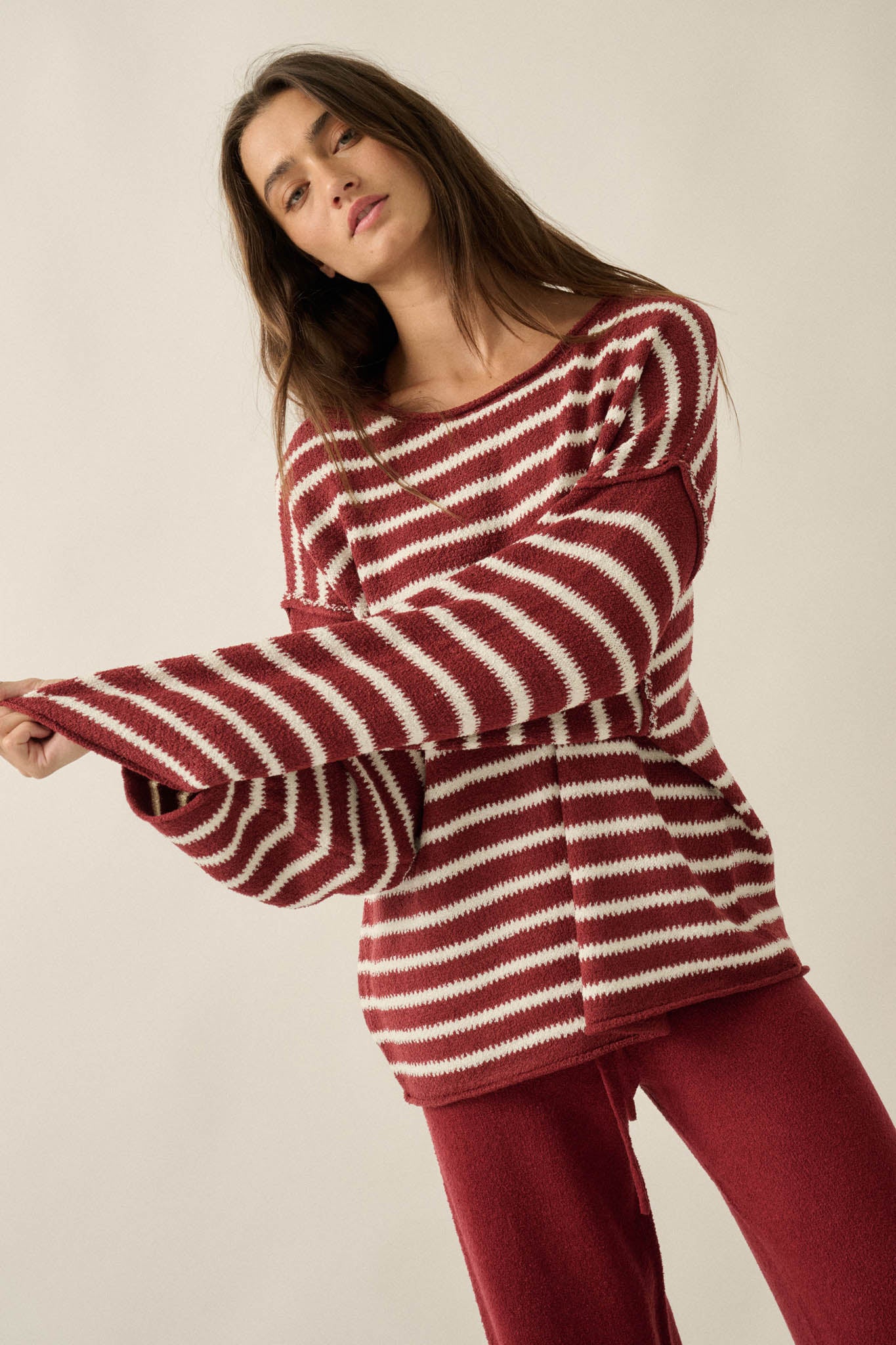 Stripe Hype Oversized Striped Sweater