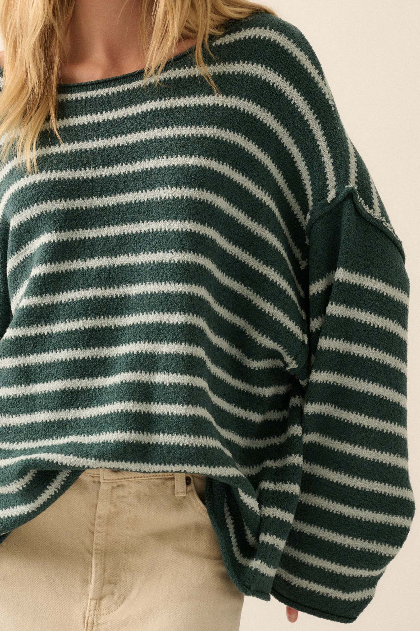 Stripe Hype Oversized Striped Sweater