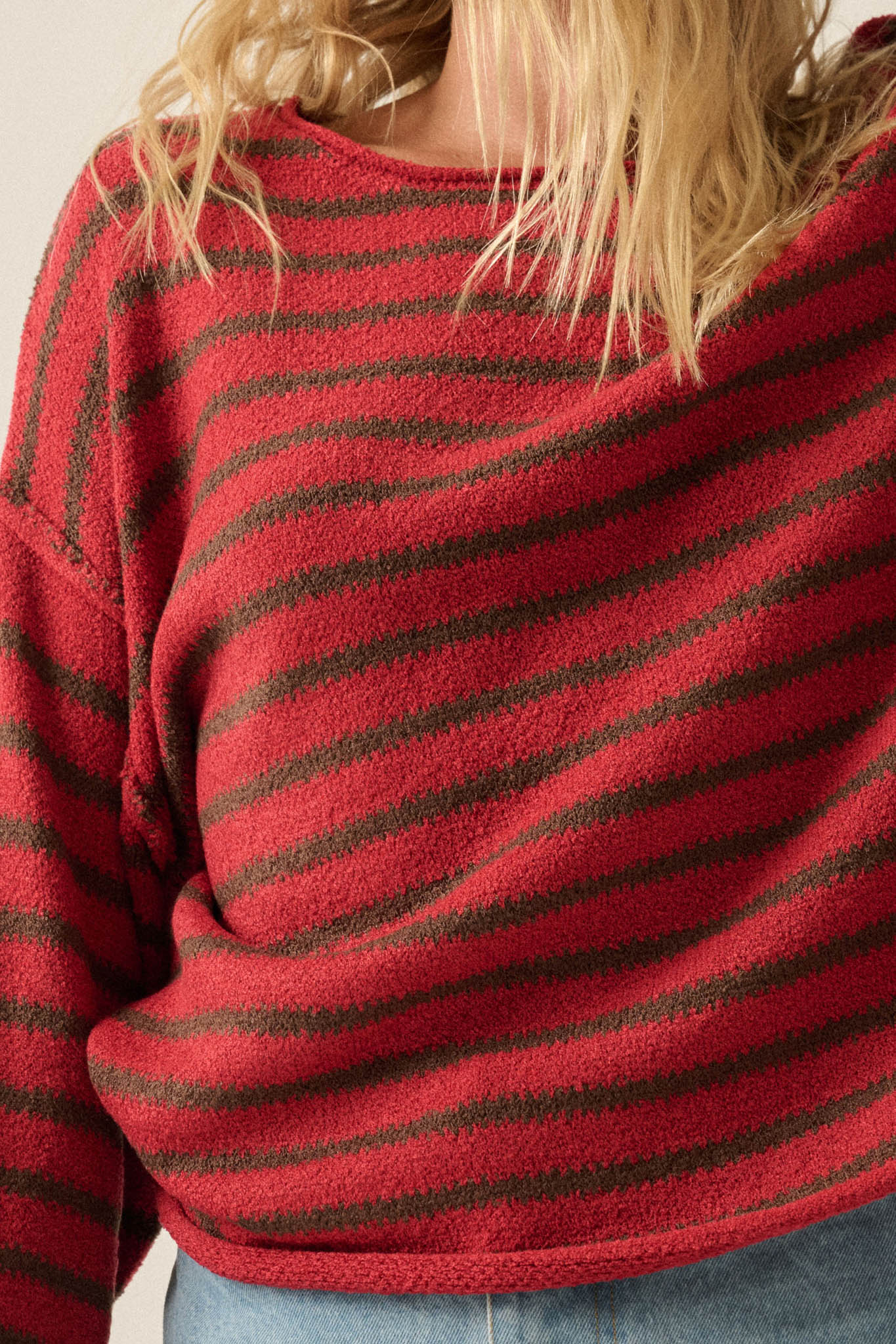 Stripe Hype Oversized Striped Sweater