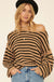 Stripe Hype Oversized Striped Sweater - ShopPromesa