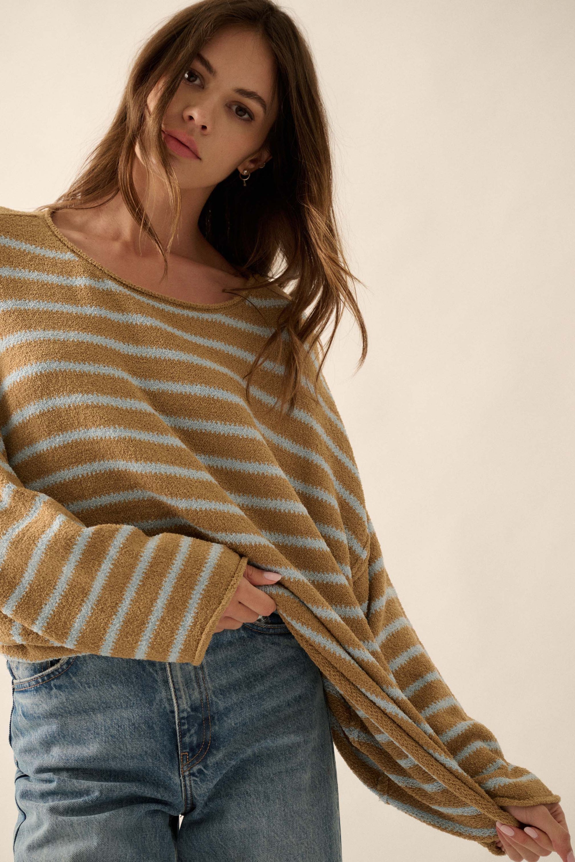 Stripe Hype Oversized Striped Sweater