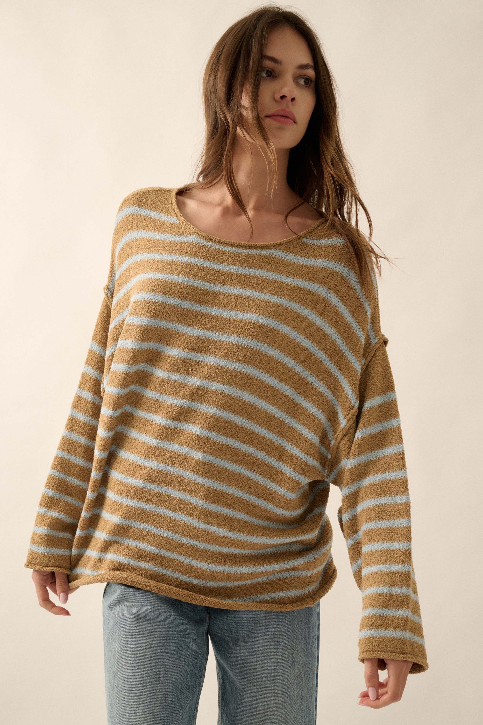 Stripe Hype Oversized Striped Sweater