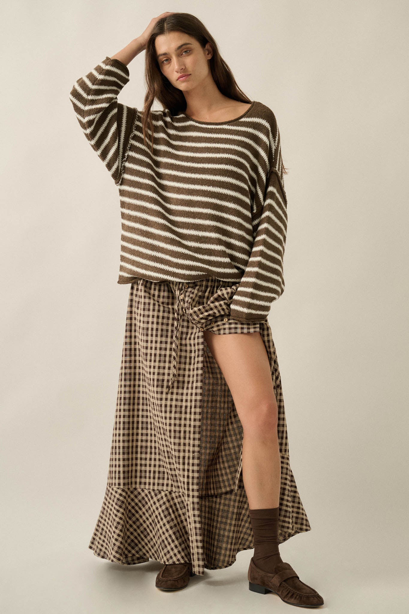 Stripe Hype Oversized Striped Sweater