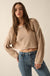 Cuddle Party Cropped Exposed-Seam Sweater