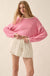 Cuddle Party Cropped Exposed-Seam Sweater