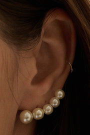 Del Rey Gradient Pearl Climber Earrings - ShopPromesa