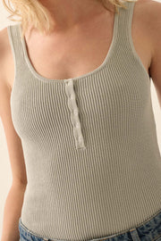 Shaper Fit Scoopneck Rib-Knit Tank Bodysuit - ShopPromesa