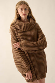 Cozy Up Chunky Knit Oversize Turtleneck Sweater - ShopPromesa