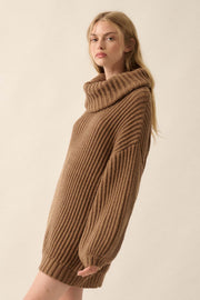 Cozy Up Chunky Knit Oversize Turtleneck Sweater - ShopPromesa