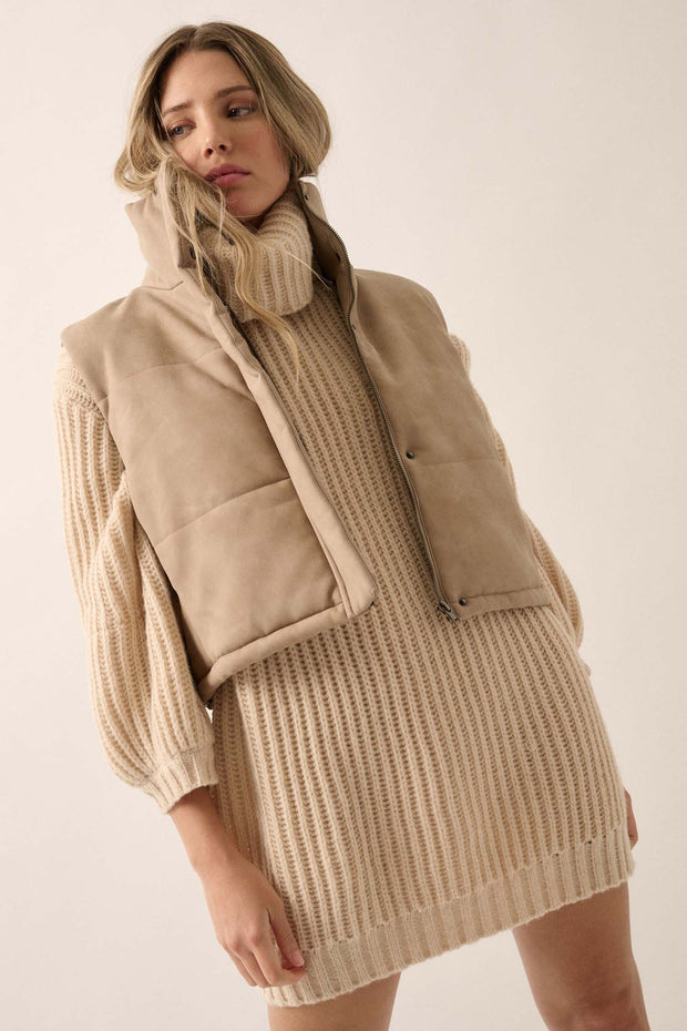 Cozy Up Chunky Knit Oversize Turtleneck Sweater - ShopPromesa