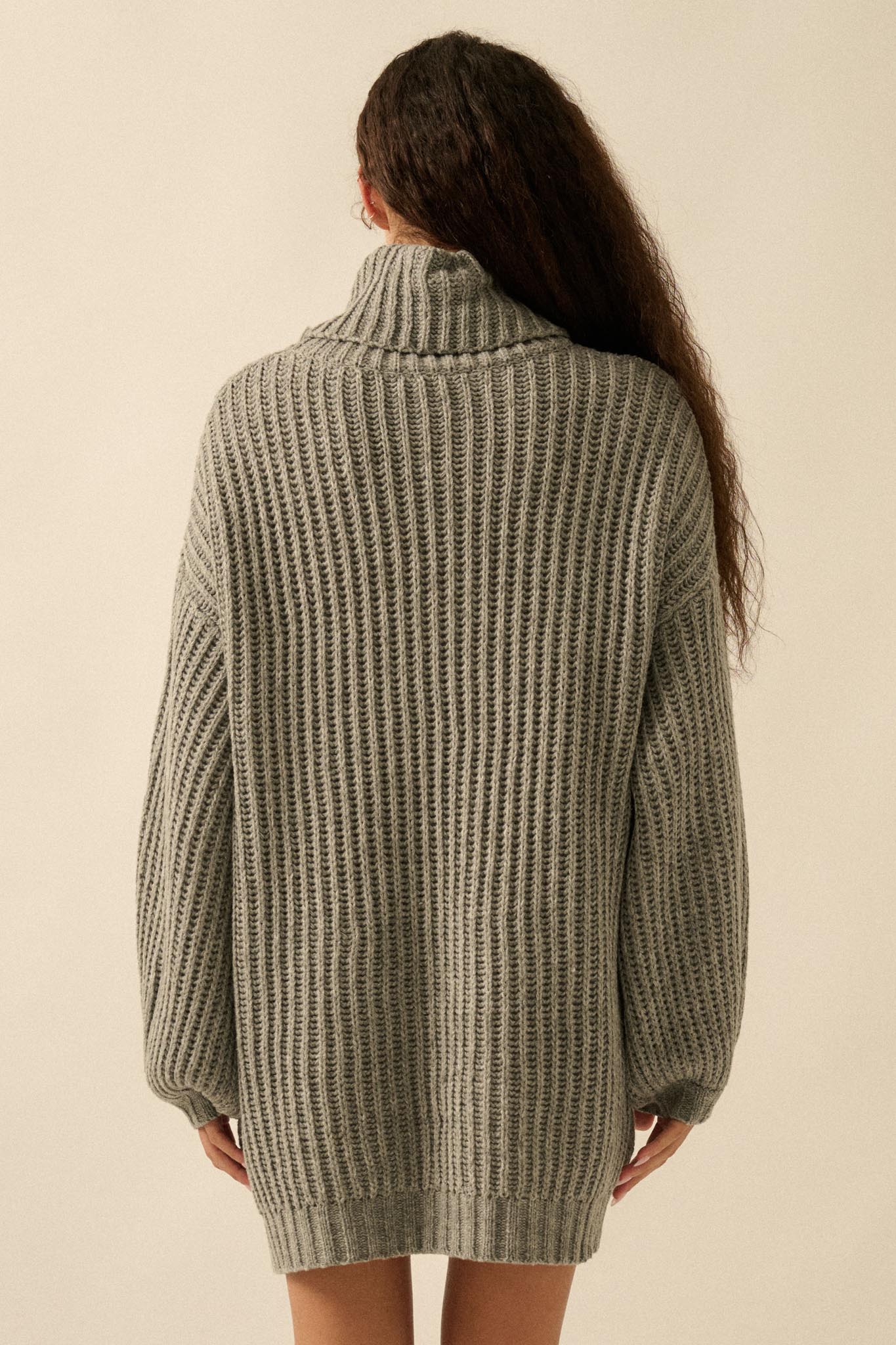 Cozy Up Chunky Knit Oversize Cowl-Neck Sweater