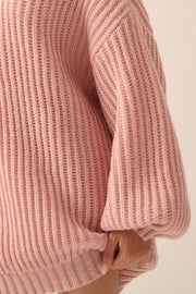 Cozy Up Chunky Knit Oversize Turtleneck Sweater - ShopPromesa