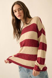 Stripe Zone Striped Slub-Knit Sweater - ShopPromesa