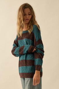 Stripe Zone Striped Slub-Knit Sweater - ShopPromesa