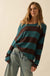 Stripe Zone Striped Slub-Knit Sweater - ShopPromesa
