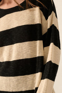 Stripe Zone Striped Slub-Knit Sweater - ShopPromesa