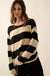 Stripe Zone Striped Slub-Knit Sweater - ShopPromesa