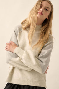 Find Your Truth Colorblock Mock-Neck Sweater - ShopPromesa