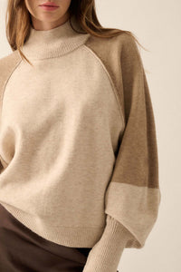 Find Your Truth Colorblock Mock-Neck Sweater - ShopPromesa