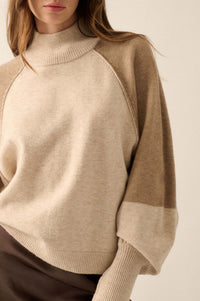 Find Your Truth Colorblock Mock-Neck Sweater - ShopPromesa