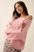 Good Life Exposed-Seam Rolled-Edge Sweater - ShopPromesa