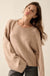 Good Life Exposed-Seam Rolled-Edge Sweater - ShopPromesa