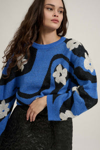 Warm Blooms Striped and Floral Sweater - ShopPromesa