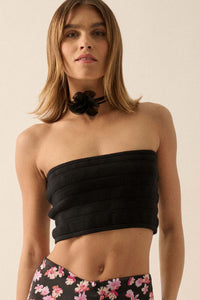 Totally Tubular Ribbed Knit Tube Top - ShopPromesa